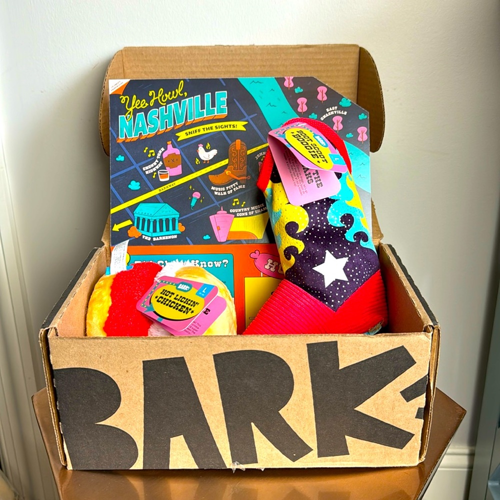 New Bark box Nashville toys